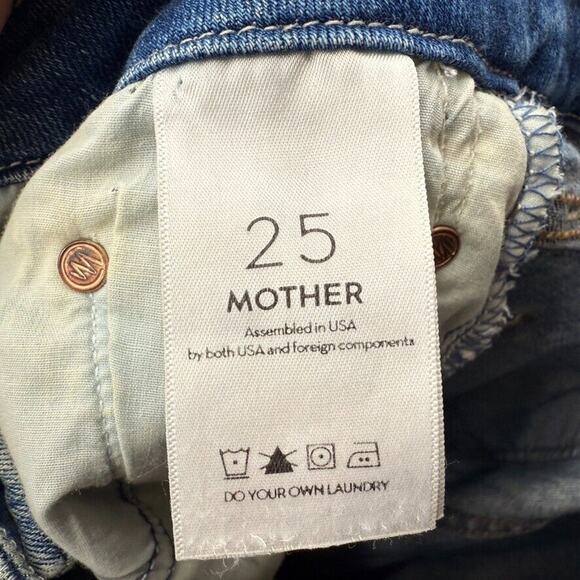 MOTHER Womens 25 The Looker Crop in Make Me Soft Stretch Denim Jeans - Picture 7 of 10